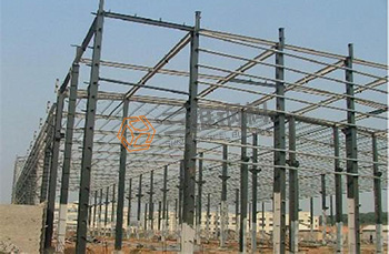 山東三維鋼結構工程施工現場