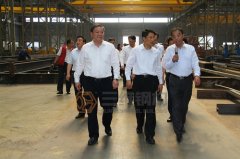 棗莊市政府調(diào)研組來山東三維鋼結(jié)構(gòu)公司調(diào)研